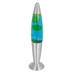 Lampe de table VOLCAN avec interrupteur, conique E14 IP20, acier brossé 