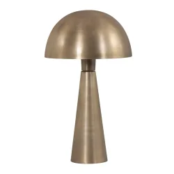 Lampe de table PIMPERNEL Bas, rond, avec interrupteur, avec prise de courant, conique E27 IP20, bronze 
