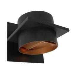 wall luminaire MURO up / down, square, cylindrical, adjustable G9 IP20, steel brushed dimmable