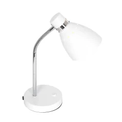 table lamp SPRING tiltable E27 IP20, white 
