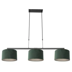 pendant luminaire STANG 3 flames E27 IP20, dark green