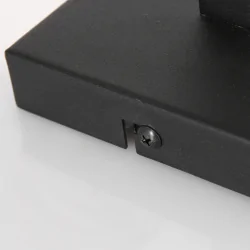 wall luminaire STANG 2 flames IP20, black dimmable