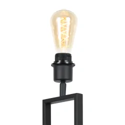 Lampe de table STANG à 1 flamme E27 IP20, noir gradable
