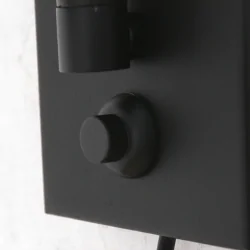 wall luminaire PRESTIGE CHIC 1 flame E27 IP20, black dimmable