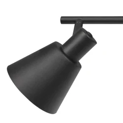 Luminaire de plafond OEROE à 2 flammes E14 IP20, noir gradable