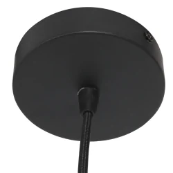 pendant luminaire BREEZA BEACH 1 flame E27 IP20, black dimmable