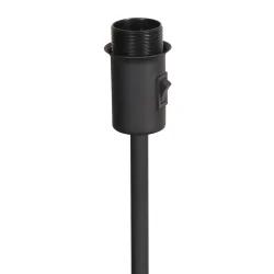 table lamp NOOR 1 flame E27 IP20, black dimmable