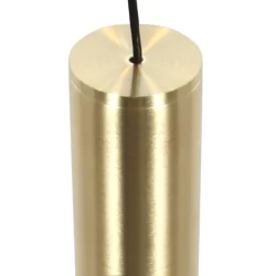 pendant luminaire ALISIO 5 flames IP20, brass dimmable