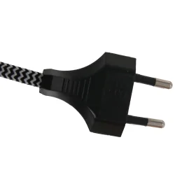 wall luminaire SILVA ALBA 1 flame E27 IP20, black dimmable