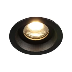 Projecteur encastré PELITE SPOT à 1 flamme IP44, noir gradable