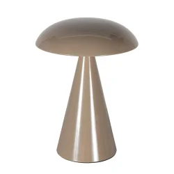 Lampe de table MUSH à 1 flamme IP20, marron gradable