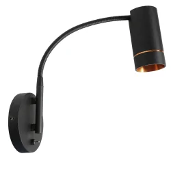 Luminaire de plafond DOWNLUME à 1 flamme GU10 IP20, noir gradable