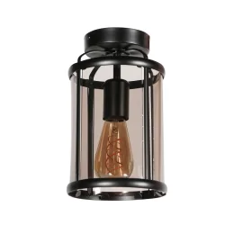 ceiling luminaire PIMPERNEL E27 IP20, black dimmable