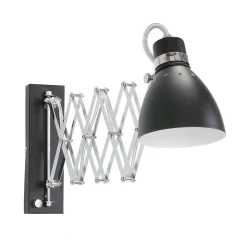 Steinhauer Wall luminaire SPRING, 1 flame, black
