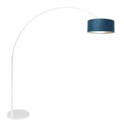 floor lamp SPARKLED LIGHT cylindrical, with switch, with shade, with plug, adjustable E27 IP20, white matt 
