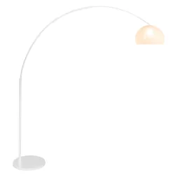 Lampadaire SPARKLED LIGHT semi-circulaire, avec interrupteur, avec abat-jour, avec prise de courant, réglable E27 IP20