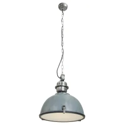 pendant luminaire BIKKEL - Ø 42CM 1 flame, medium E27 IP20, concrete grey dimmable