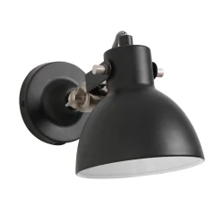 Mexlite Wall luminaire CERA, 1 flame, reflector, black
