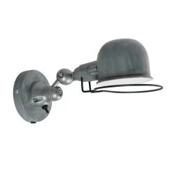 Luminaire mural DAVIN court, avec interrupteur, avec bras articulé E14 IP20, vert 