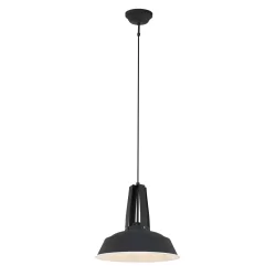Mexlite Pendant luminaire EDEN, 1 flame, 42cm, black