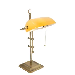 Lampe de table ANCILLA langue, réglable, avec chaîne d'interrupteur à tirette E27 IP20, bronze brossé 