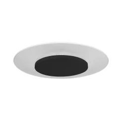 Luminaire de plafond LIDO rond, médium, indirect, perforé IP20, noir mat gradable