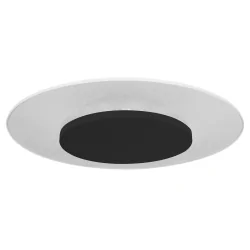 Luminaire de plafond LIDO grand, rond, indirect, perforé IP20, noir mat gradable