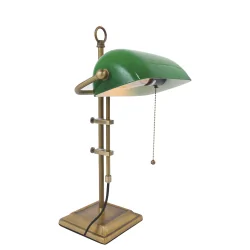 table lamp ANCILLA long, adjustable, with pull switch chain E27 IP20, brushed bronze 
