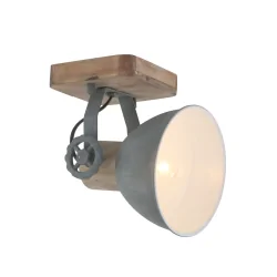 Luminaire de plafond GEARWOOD à 1 flamme, réglable E27 IP20, vert, scintillant gradable