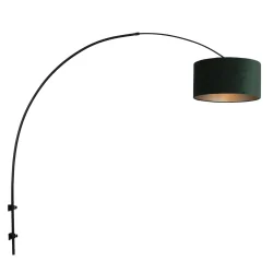 wall luminaire SPARKLED LIGHT cylindrical, with shade, adjustable E27 IP20, black matt 