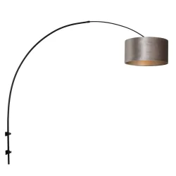 wall luminaire SPARKLED LIGHT cylindrical, with shade, adjustable E27 IP20, black matt 