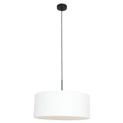 pendant luminaire SPARKLED LIGHT cylindrical, with shade E27 IP20, black matt dimmable
