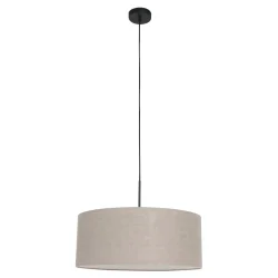 pendant luminaire SPARKLED LIGHT cylindrical, with shade E27 IP20, black matt dimmable