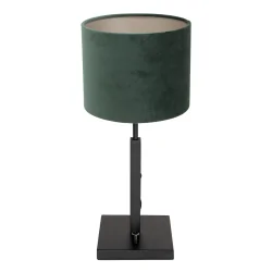 table lamp STANG up, short, with switch, with shade, with plug E27 IP20, black matt dimmable