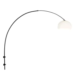 wall luminaire SPARKLED LIGHT half round, with shade, adjustable E27 IP20, black matt 