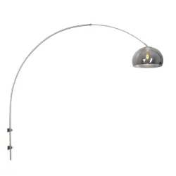 wall luminaire SPARKLED LIGHT half round, adjustable E27 IP20, steel brushed 