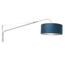 wall luminaire ELEGANT CLASSY with switch, with shade, with strain relief, with plug, adjustable E27 IP20