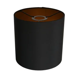 Abat-jour K1563 rond, or, noir
