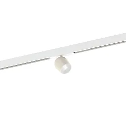 Projecteur sur rail DOMY ON STREX 1.0 avec adaptateur IP20, blanc mat, Live Simple 