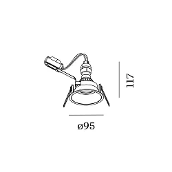 Downlight DEEP IP44 1.0 standard IP44, blanche gradable