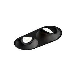 Downlight DEEP 2.0 à 2 flammes, réglable GU10 IP20, noir  gradable
