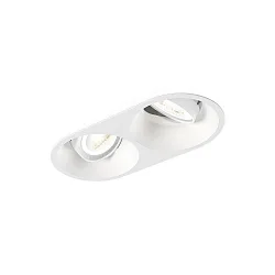 Downlight DEEP 2.0 à 2 flammes, réglable GU10 IP20, blanche gradable