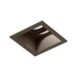 Projecteur encastré PLANO 1.0 - LED à 1 flamme, pivotant à la cardan, avec ressorts à pince IP20, bronze gradable