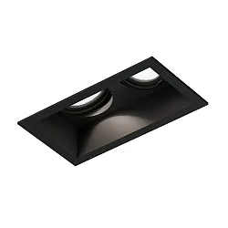 Projecteur encastré PLANO 2.0 - LED à 2 flammes, pivotant à la cardan, avec ressorts à pince IP20, mat