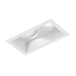 Projecteur encastré PLANO 2.0 - LED à 2 flammes, pivotant à la cardan, avec ressorts à pince IP20, mat