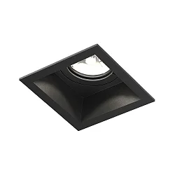 Plafonnier encastré PLANO à 1 flamme IP44, noir gradable