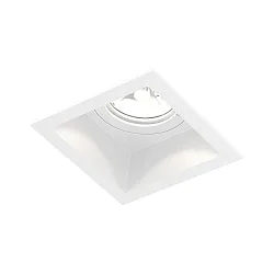 Plafonnier encastré PLANO à 1 flamme IP44, blanche gradable