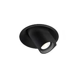 Recessed spot BLIEK ROUND 1.0 PAR16, GU10 max. 12W, rotatable, swivelling, black