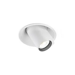 Recessed spot BLIEK ROUND 1.0 PAR16, GU10 max. 12W, rotatable, swivelling, white