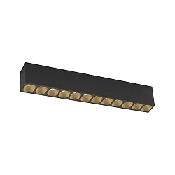 Spot PIRRO PETIT CEILING SURF 12.0 IP20, champagne, noir mat 